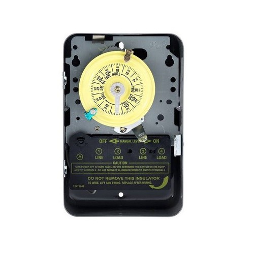 Intermatic T103 | DPST 120V | Interruptor de tiempo mecánico interior 24 horas funcionamiento 21106 - Imagen 1 de 2