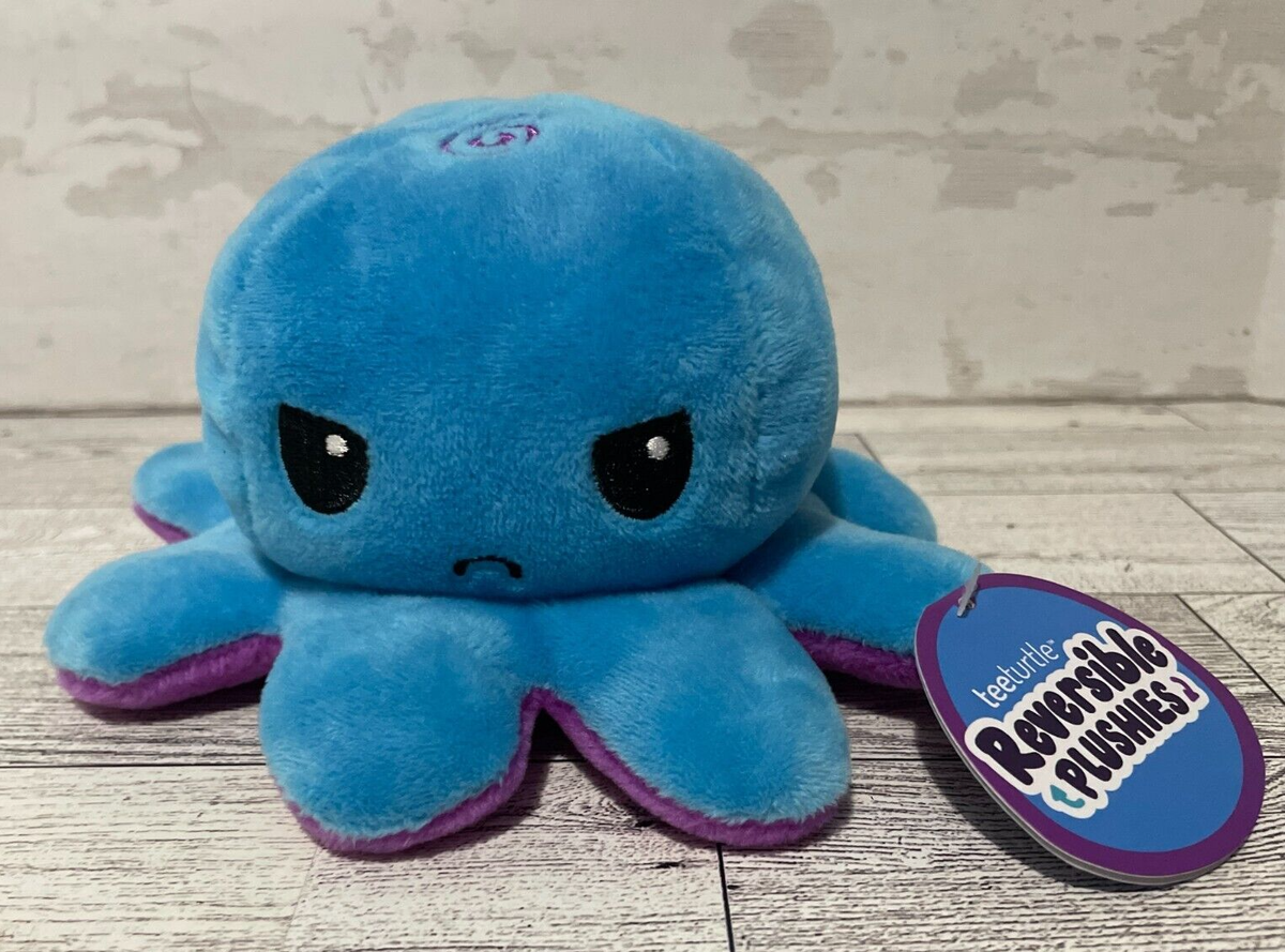 Angry Octopus Plushie Teeturtle Pulpo Reversible Mini Peluche