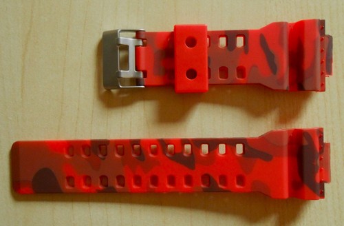 Casio G Shock GD-120CM-4ER - plus Ersatz Armband 2020 - rot/schwarz - Camouflage - Bild 17 von 19