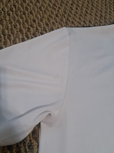 Callaway Polo Shirt Adult Medium White Blue Lightweight PGA Golfer Golfing Mens - Picture 14 of 14