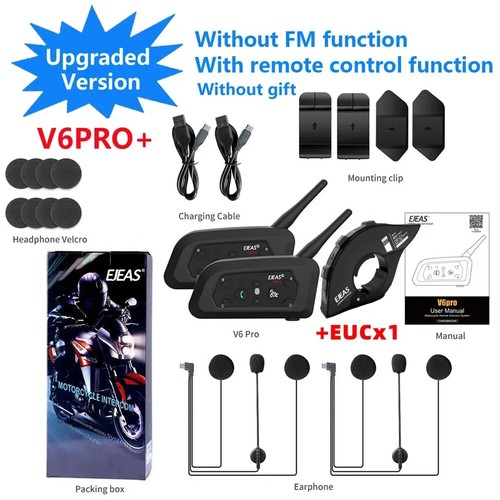 Kask motocyklowy Bluetooth Walkie Talkie 6 Dystans jeźdźca 800 metrów Wodoodporny - Zdjęcie 28 z 28