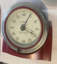 Kodak Timers Eastman Kodak Co. Developer Timer Vintage Photo Timer Red Chome