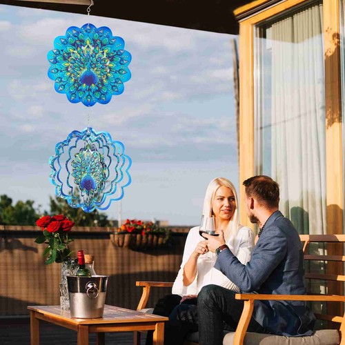 Hanging Wind Spinner Stainless Steel 3D Colorful for Outdoor Yard Garden New HOT - Picture 15 of 28
