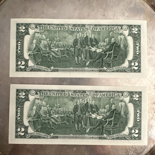 Billetes de dólar 2017A B 04693565 A, B 04693566 A, H3 - Juego de 2 - Imagen 11 de 17