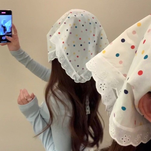 Bandane Annodate A Triangolo Accessori Per Capelli In Pizzo Fascia Per ☆ - Foto 9 di 19