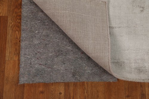 100% Silk Contemporary Taupe Hand-knotted 5x7 Area Rug Soft Plush Modern Carpet - Picture 10 of 12