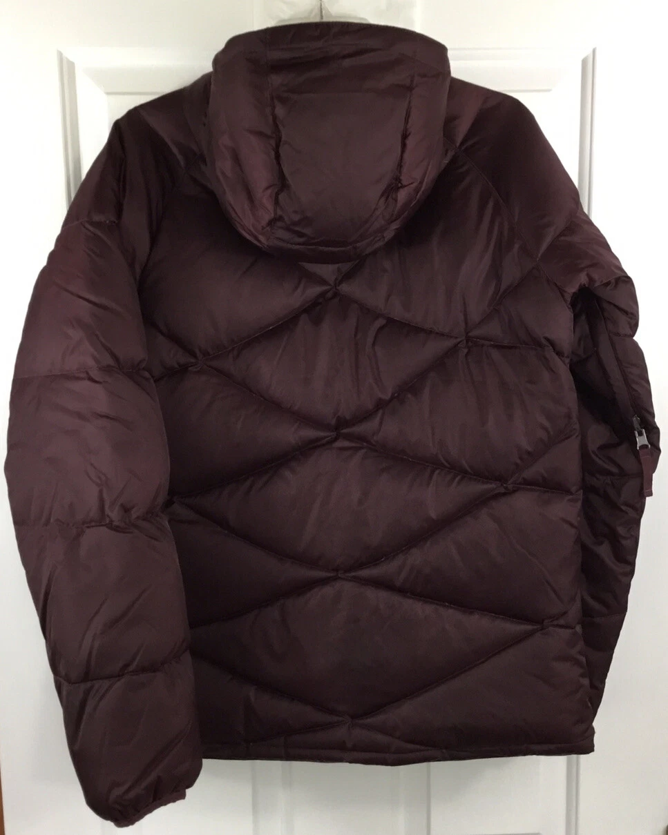 burton reversible down hooded ski snow dot circle jacket