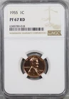 1955 Proof Wheat Cent NGC PF67 RD #9-018