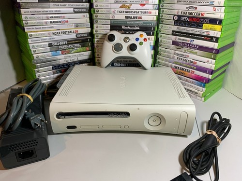 Xbox 360 White Console Bundle Controller Cables HDD 5 Video Games Microsoft - Picture 6 of 6