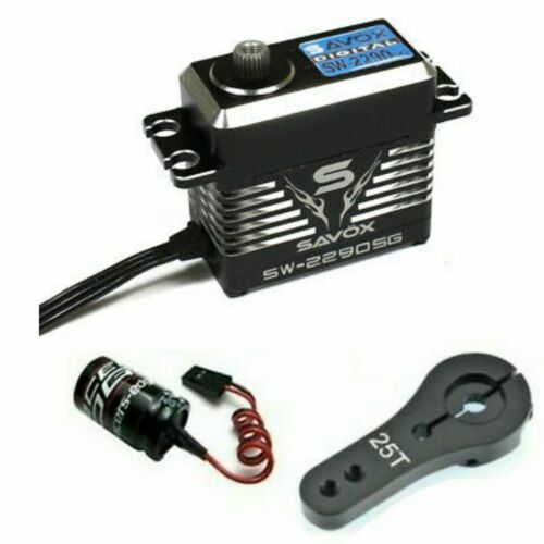 Savox SW2290SG-BE Waterproof Digital Servo 11sec 972.1oz @ 8.4v GLITCH + HORN - Picture 1 of 1