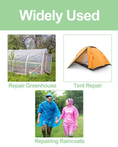 Greenhouse Covering Plastic Repair Tape - Heavy Duty 4″X108′ Garden Gree - Picture 7 of 12