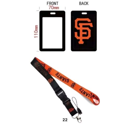 MLB Lanyard Keychain AND ID Tag Badge Holder Fan Gift PICK TEAM Dodgers AND MORE - Picture 13 of 17