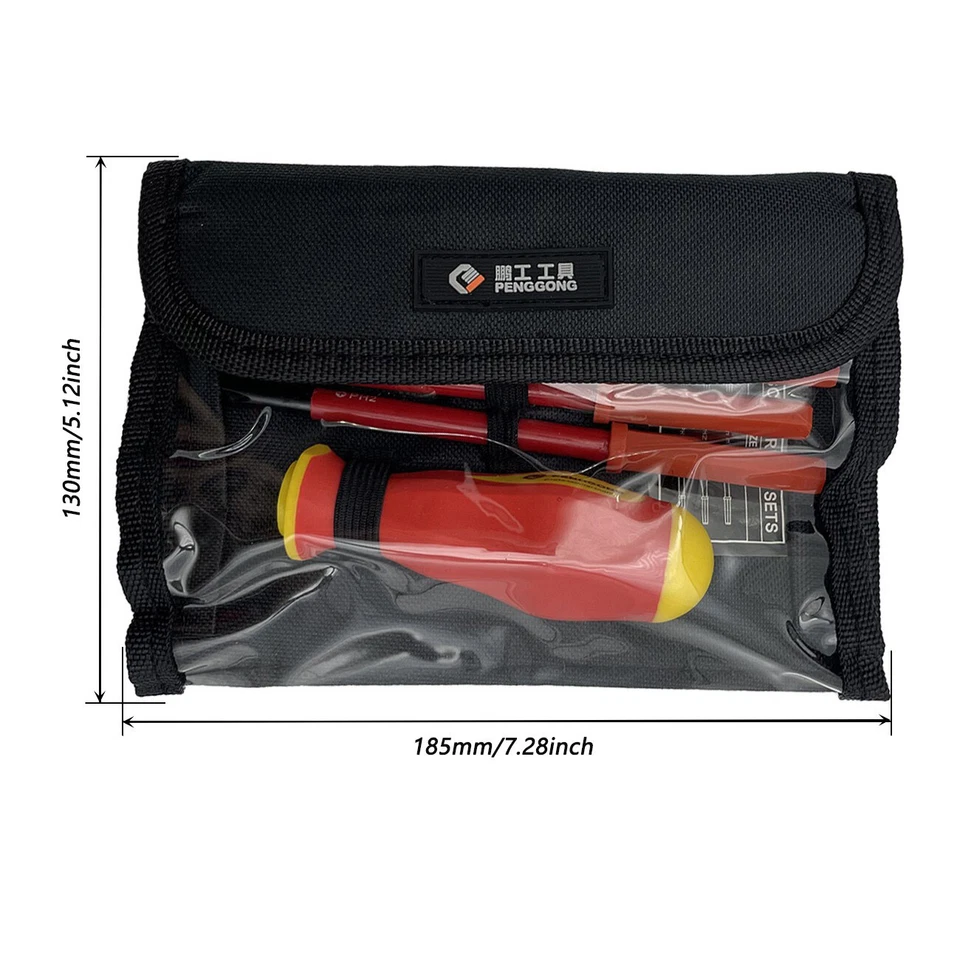 7Pcs Screwdriver Set Phillips Flat Slotted Electrician Multi-purpose Insulated - Image 2 of 4