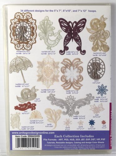 Anita Goodesign EMBROIDERY DESIGNS CD - Full Collection FREE STANDING LACE - Picture 2 of 3