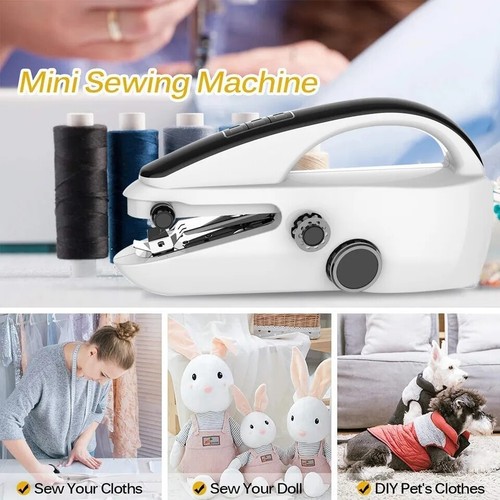 Electric Mini Sewing Machine 2 Speed Handheld Stitch Sewing Machine Fast Stitch - Picture 3 of 27