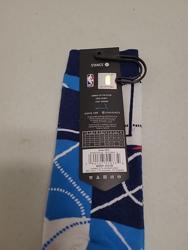 Stance NBA Oklahoma City Thunder Socks Mens Size Large - Picture 3 of 4