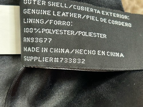 Vintage Lambskin Leather Tie Waist Belted Jacket Women’s Size Large Worthington - Picture 6 of 6