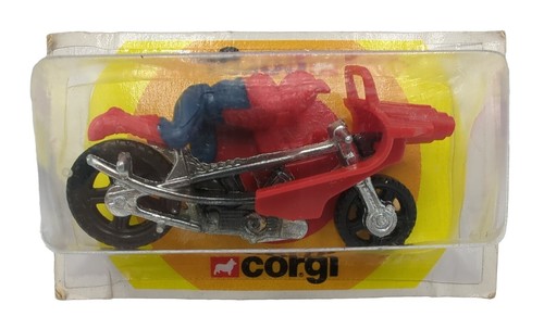 Original Vintage Corgi Juniors 57 Spiderman Spiderbike Mint Sealed Blister pack - Picture 1 of 6