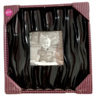 Home Elements Decorative Photo Frame Purple Ceramic Free Standing