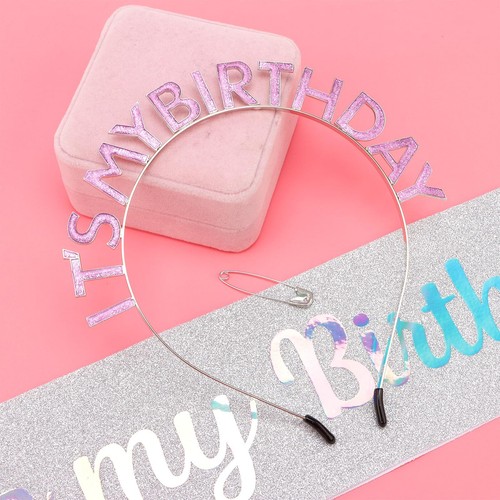 Cute Birthday Headband for Women Birthday Crown for Women IT'S MY BIRTHDAY Ti... - Picture 7 of 7