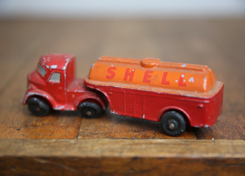 Vintage SHELL Motor Oil Toy Semi Truck Tanker Metal Promo model RARE gas station - Picture 3 of 8