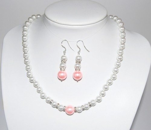 Damen Anhängerset Erstklassige Natur Muschelkernperlen Anhänger Ohrnigen  - Bild 4 von 4