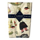 Vtg Elrene Flannel Backed Vinyl Tablecloth 52 x 90 Oblong Italian Restaurant NEW