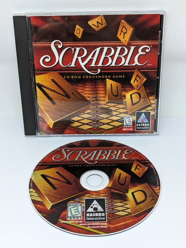 Scrabble 1999 Retro Video Game Physical CD ROM Manual Hasbro Win 95 PC Computer - Bild 1 von 3