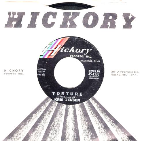 KRIS JENSEN: Torture / Let's Sit Down ..45 RPM -3693