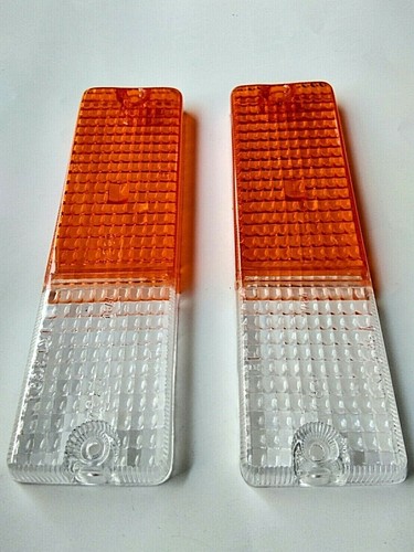Isuzu Rodeo KBZ KB26 Pickup 1980-1989 front bumper turn signal lights lamp lens - Picture 9 of 12