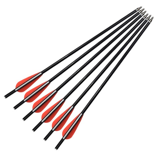 12PCS 14" Archery Crossbow Bolts Flat Nock Fiberglass Arrows for Hunting Outdoor - Picture 9 of 12