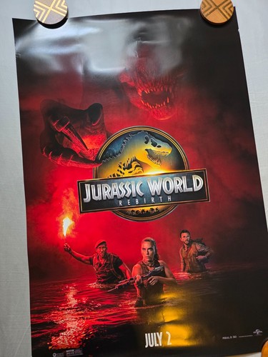 Jurassic World: Rebirth Original Movie Poster 27x40 DS - Picture 5 of 10