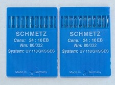 20 SCHMETZ UY 118 GKS SES size Nm: 80/032 Sewing Machine Needle