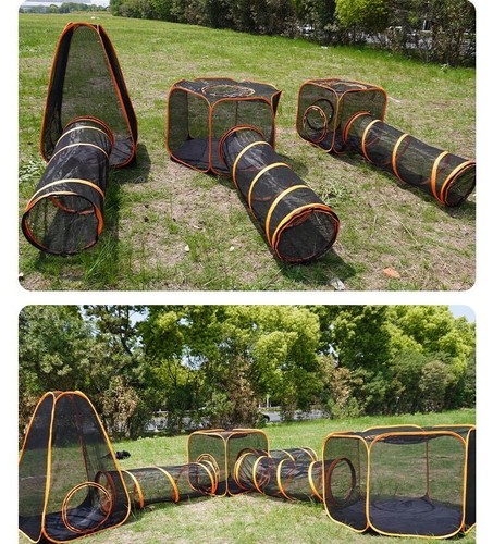 Portable Pet Cat Dog Playpen Play Tent Tunnel Compound House Outdoor Enclosure - Picture 7 of 58