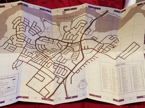 Lote de 2 mapas de carreteras antiguos 2001 Manitoba Road Map y Old Thompson Road Map - Imagen 10 de 11
