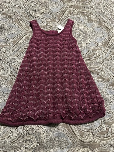 MATILDA JANE Size 4 Paint by Numbers Aurora Dress Burgundy Tunic Sweater Dress