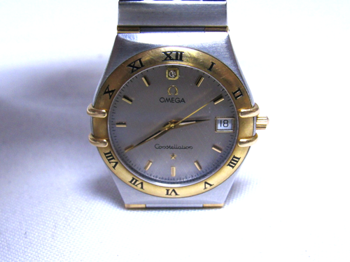 Omega Constellation 18k gold & stainless date quartz watch - Picture 3 of 12