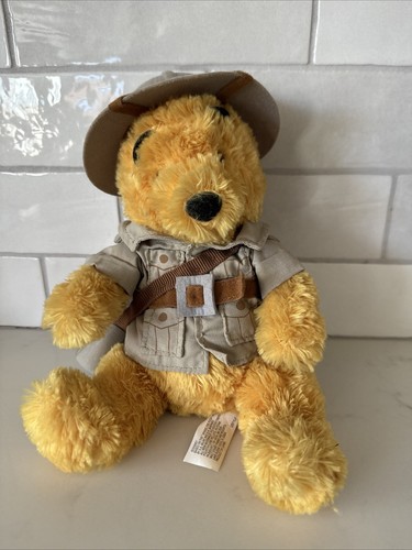 Walt Disney World Safari WINNIE THE POOH Plush Stuffed Toy Animal Kingdom 10” - Picture 3 of 9