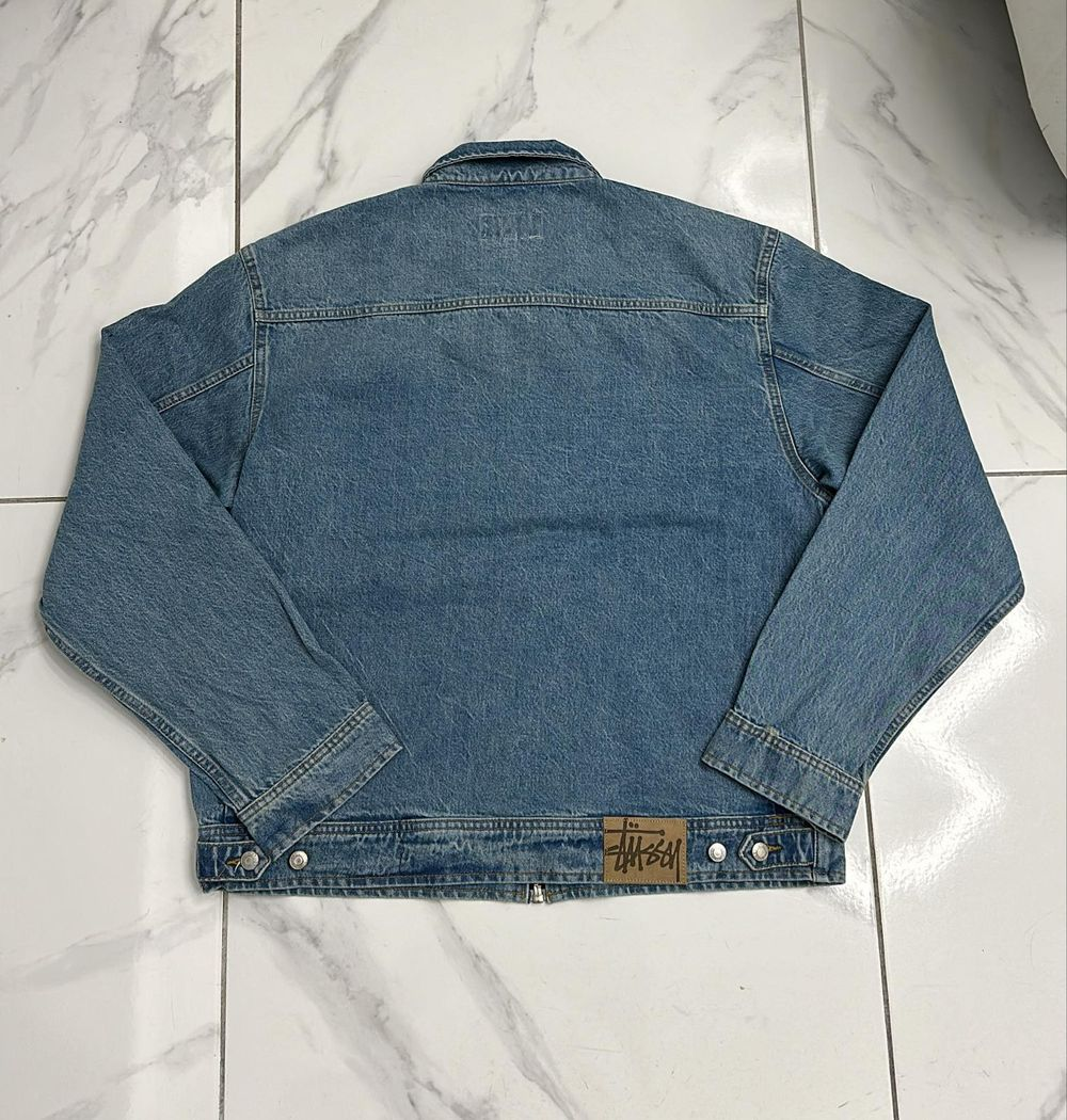 Stussy HO23 Zip Work Jacket Denim Blue XLarge | eBay Stussy HO23 Zip Work Jacket Denim Blue XLarge | eBay