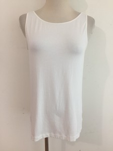 Kate-Hill-Silk-Blend-Cami-Sleeveless-Tank-Top-T-Shirt-Tee-White-Size-M