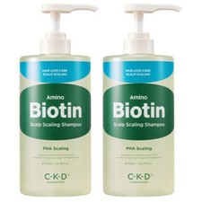 C-K-D Amino Biotin Scalp Scaling Shampoo Green citrus scent 750ml(25.36oz)x2pcs