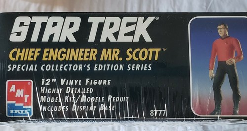 1994 AMT ERTL Star Trek Chief Engineer Mr. Scott 12" Vinyl Model Kit New Sealed - Picture 2 of 2