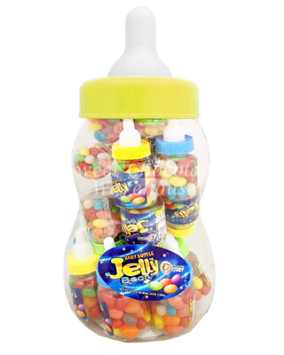 Big Yellow Baby Bottle W 20 Mini Bottles Coloured Jelly Beans