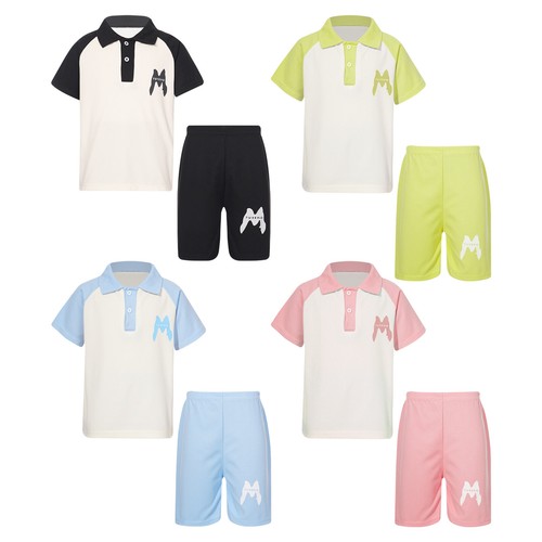 Kids Boys Two-Piece Sweaters Girls Long Sleeve Open Front Jacket Dress Accessory - Picture 3 of 47