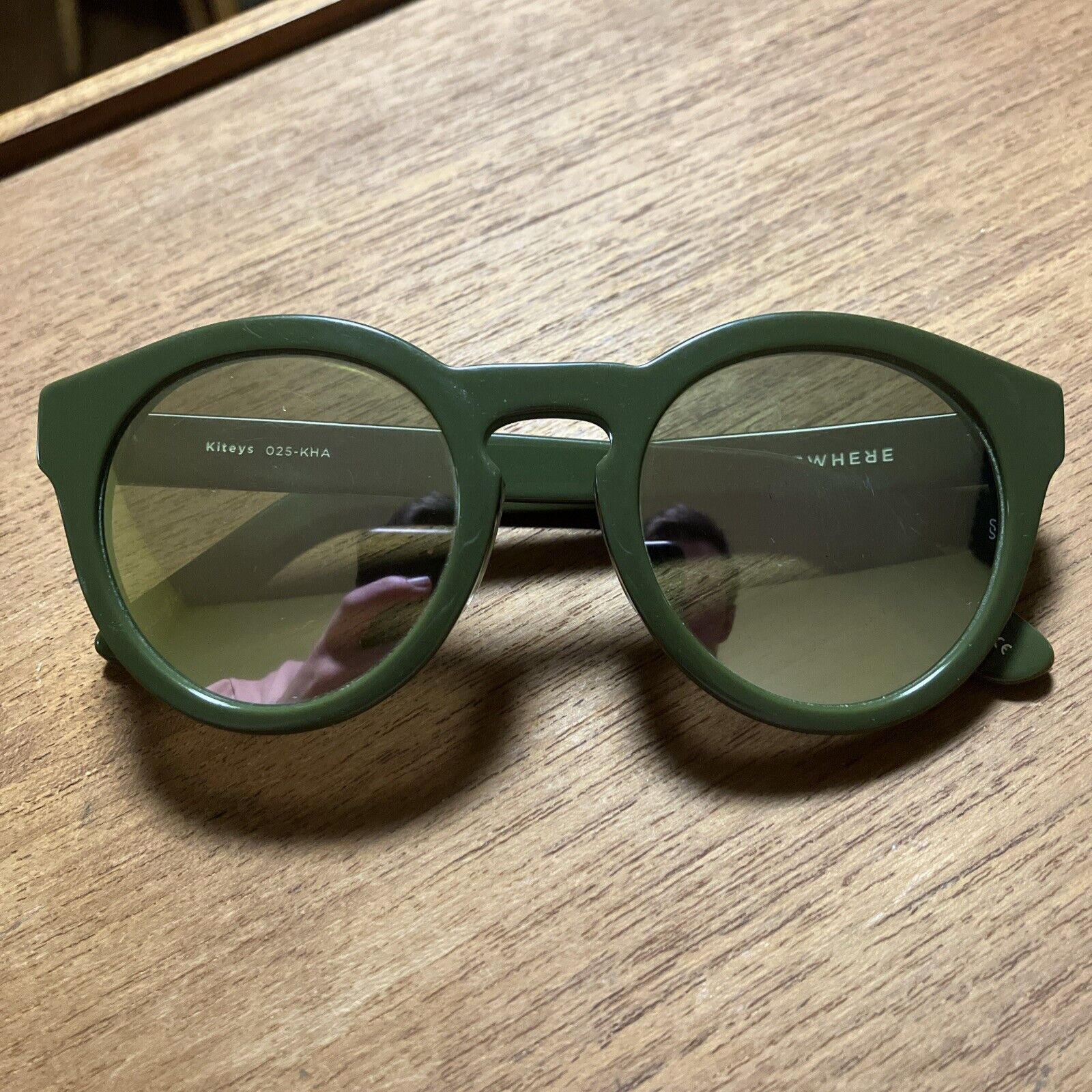 Sunday Somewhere Kiteys Sunglasses 49-24-145 Round Frame Green 025-kha