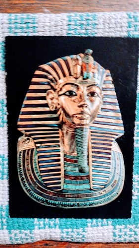 MASCARILLA POSTAL VINTAGE TUT AMON MUSEO EGIPCIO CAIRO EGIPTO - Imagen 6 de 14