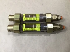 Lot Of 2 Hedland EZ-View H624-004 Water Flow Meter #54I54*AD