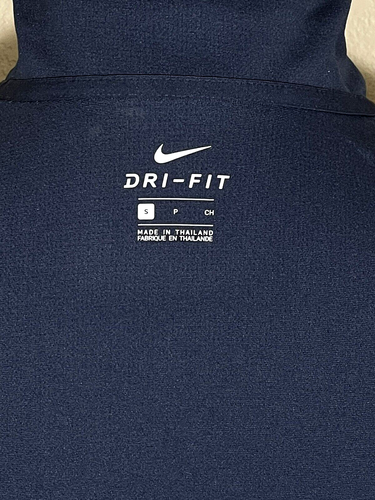 Nike Dri-Fit Wheatly Vodka Buffalo Trace Distillery Polo Shirt Navy Size S - Picture 13 of 14