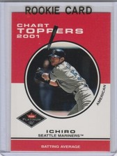 ICHIRO SUZUKI Seattle Mariners 2001 ROOKIE CARD Baseball PLATINUM RC Future HOF!