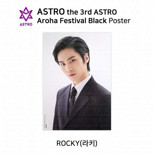 ASTRO AAF 3RD AROHA Festival Black POSTER - Each Member KPOP Moonbin Eunwoo MJ - Picture 13 of 16